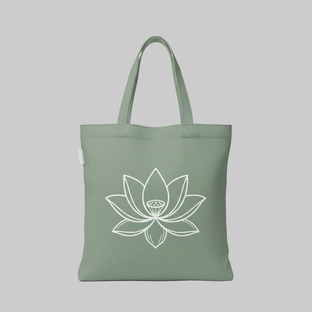 Pause & Be | Lotus Tote Bag 🌸