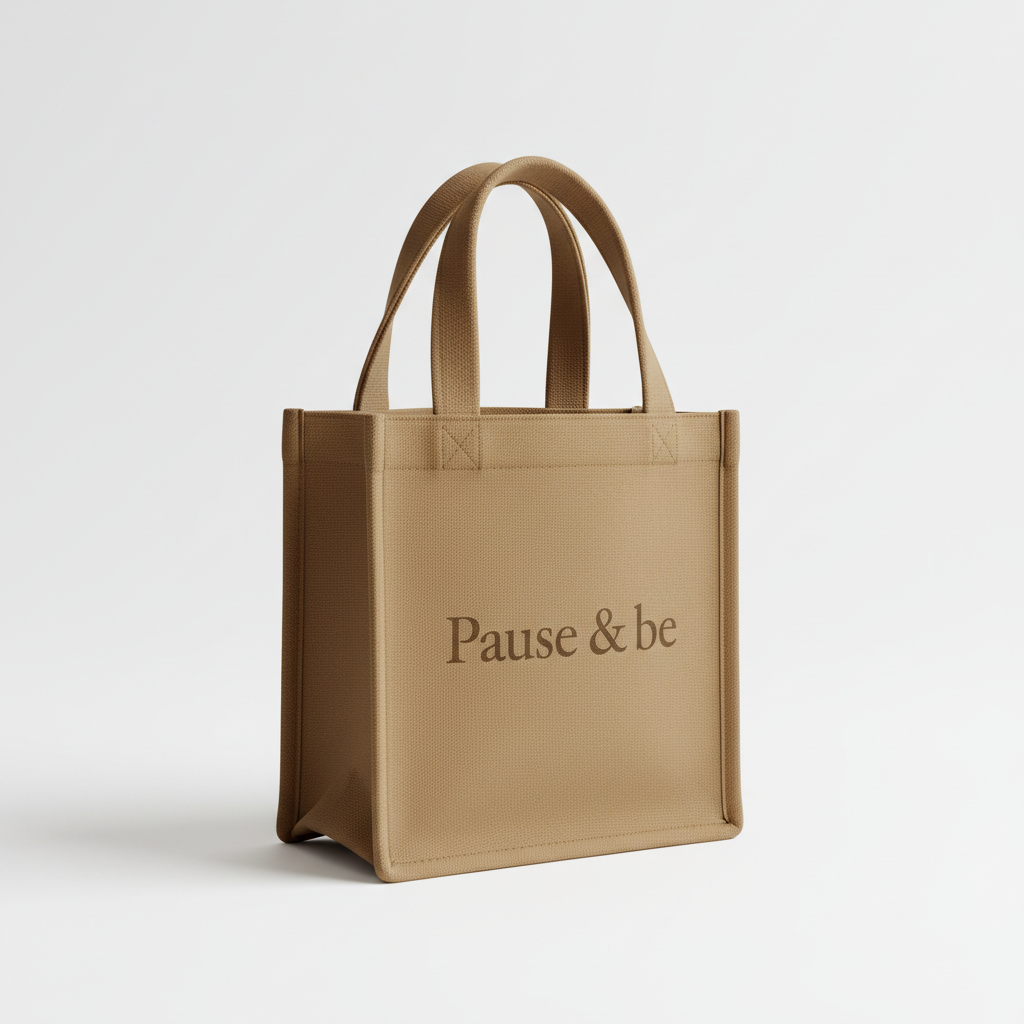 Pause & Be | Lotus Tote Bag 🌸